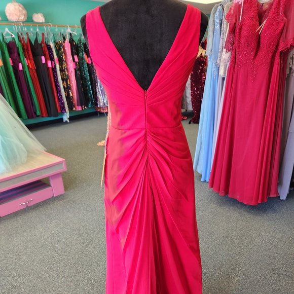 Amelia Couture 815 Red Size 6 Prom/Bridesmaid Formal Dress - Picture 4 of 4